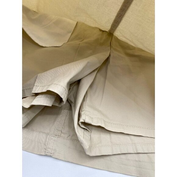Laura Scott A Line Mini Skort Ivory Khaki Women Size 14 - Picture 6 of 8